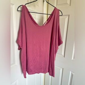 3x mauve SHEIN top, batwing sleeves